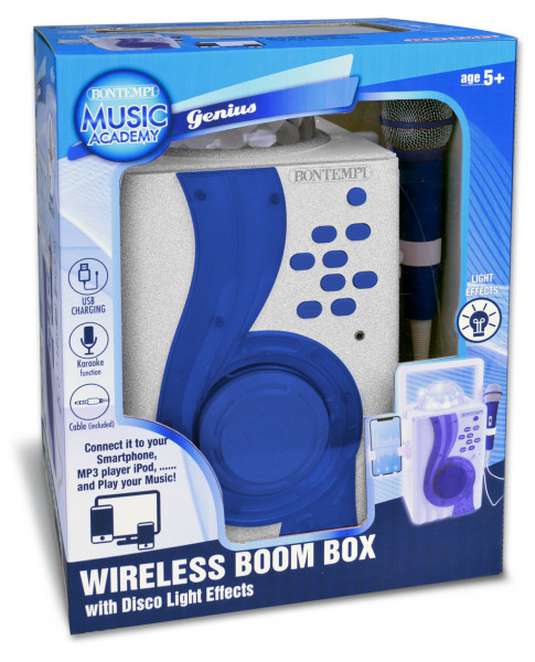 Karaoke boom box s disco světelnými efekty