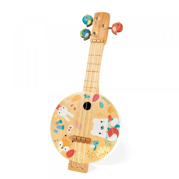 Dřevěná kytara-bendžo pro děti Janod Pure