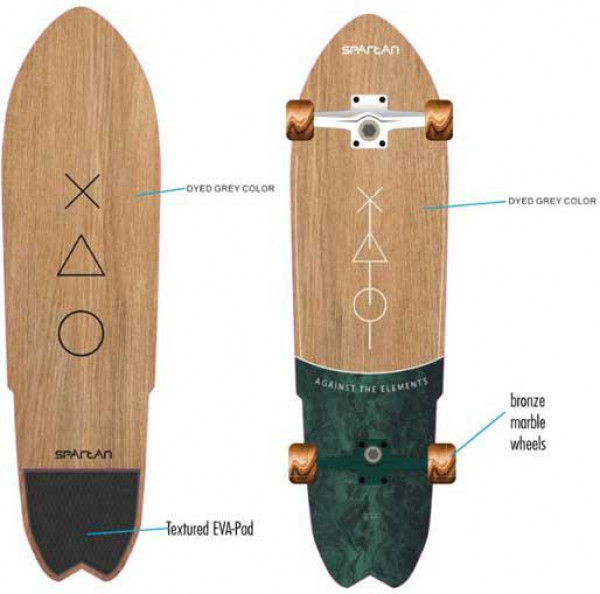 Skateboard SPARTAN Cruiser Board 28&apos;&apos; - 70 cm