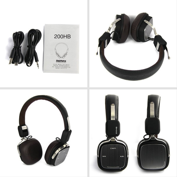 REMAX RB-200HB Black, Headphone Bluetooth  + dárek zdarma + 3% sleva pro registrované zákazníky