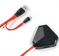 REMAX RU-U3 Black/Red, charger hub  + 3% sleva pro registrované zákazníky