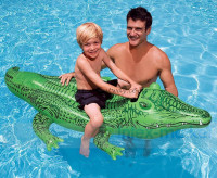 Plovoucí krokodýl Intex 58546 nafukovací zelený 168x86 cm    