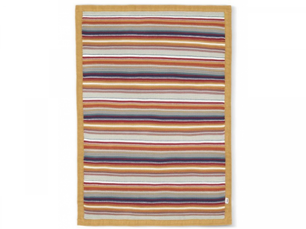 Pletená deka barevné proužky