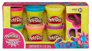Play-Doh Třpytivá sada se 2 vykrajovátky
