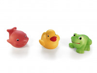 Gumové hračky - 3 zvířátka do vody