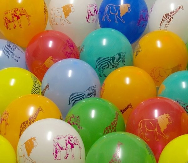 Balónky směs - zvířátka, color, kulaté