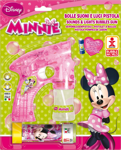 Bublifuková pistole Disney Minnie velká + bublifuk 60 ml