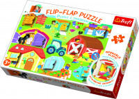 Puzzle 36 dílků Flip-flap Na farmě