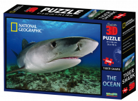Puzzle 3D National Geographic 500 dílů  vodní želva, tygr a
