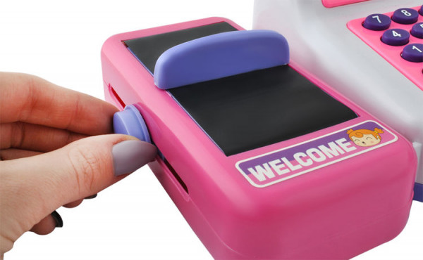 Dětská pokladna SET se skenerem, nákupním košíkem a jiným příslušenstvím