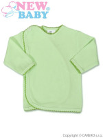 Kojenecká košilka proužkovaná New Baby zelená