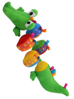 Plyšová edukační hračka Baby Mix krokodýl