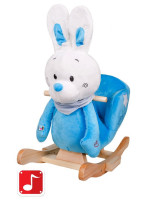 Houpací hračka PlayTo králíček modrá