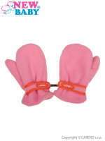 Dětské zimní rukavičky New Baby fleecové růžové