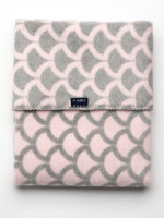 Dětská bavlněná deka se vzorem Womar 75x100 růžovo-šedá