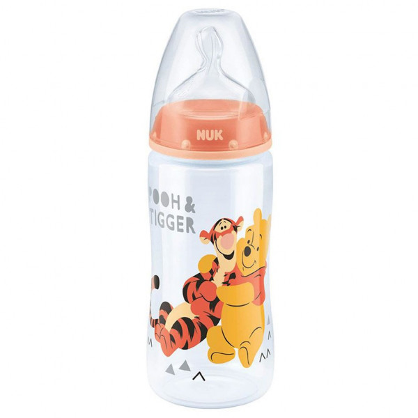 Kojenecká láhev NUK Medvídek Pú 300 ml oranžová