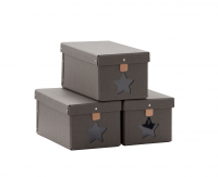 Krabice na boty 3ks Grey