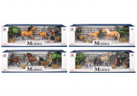 Sada Model Svět zvířat 1 s figurkou, ohradou, stromem, koněm