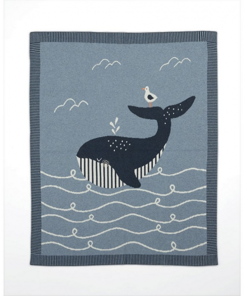 Pletená deka velryba