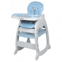 Jídelní židlička Baby Mix Presito 2v1 modrá