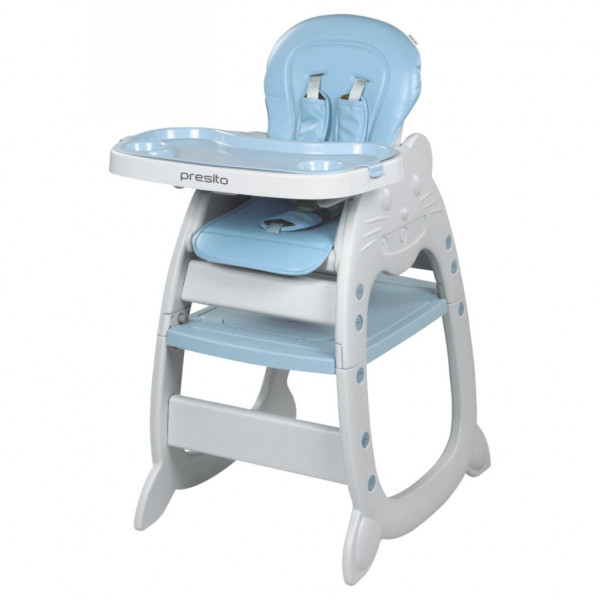 Jídelní židlička Baby Mix Presito 2v1 modrá