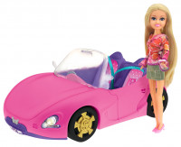 Módní panenka Sparkle Girlz se závodním autem