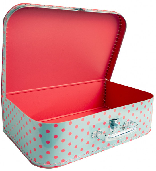 Kufřík Plameňáci růžovo/modrý 35 cm