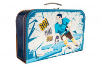 Kufřík Hokej modro/žlutý 35 cm