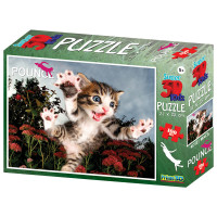 Puzzle 3D 100 dílků Kotě