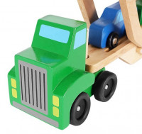 Dřevěný vůz Tir Tow Truck + 4 auta