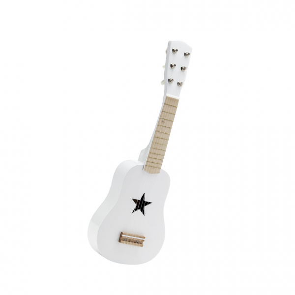 Kytara dřevěná bílá